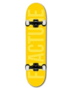 Fracture Fade Yellow Skateboard - 7.75"
