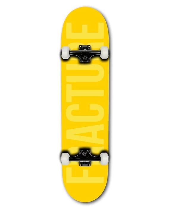 Fracture Fade Yellow Skateboard - 7.75"