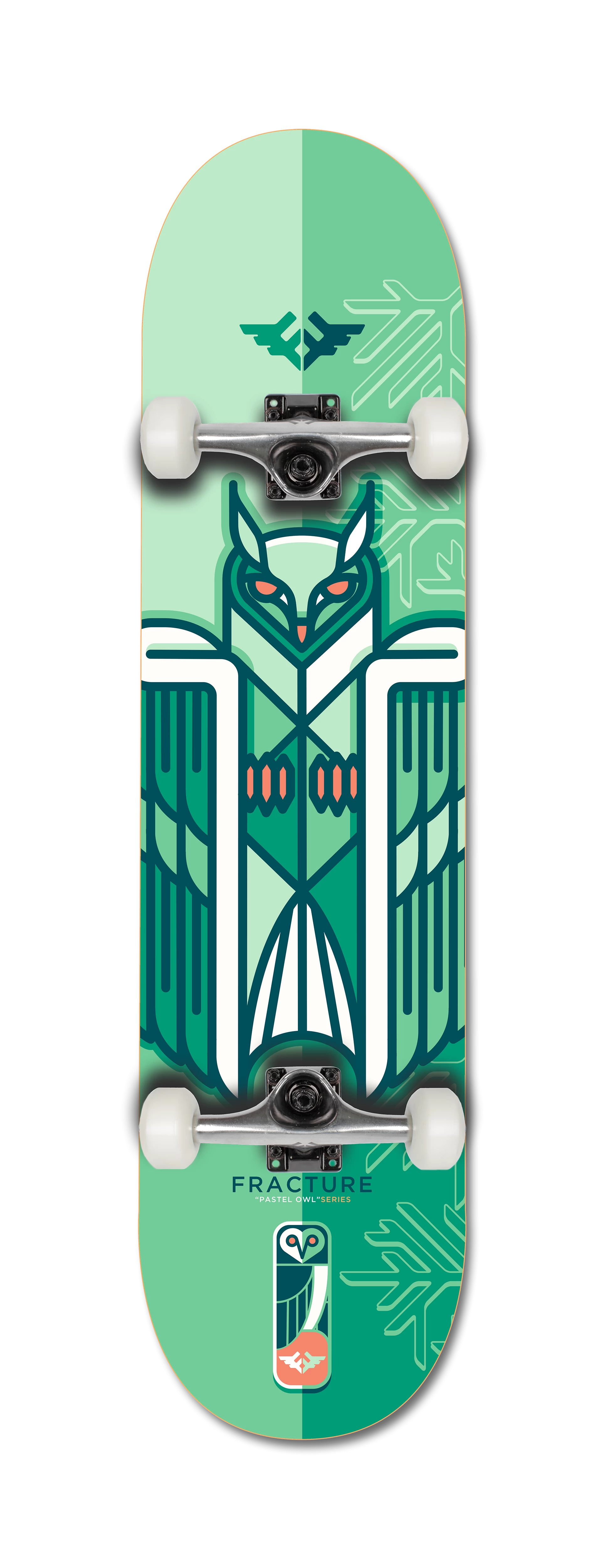 Fracture X Jono Wood Green Complete Skateboard - 8.25"
