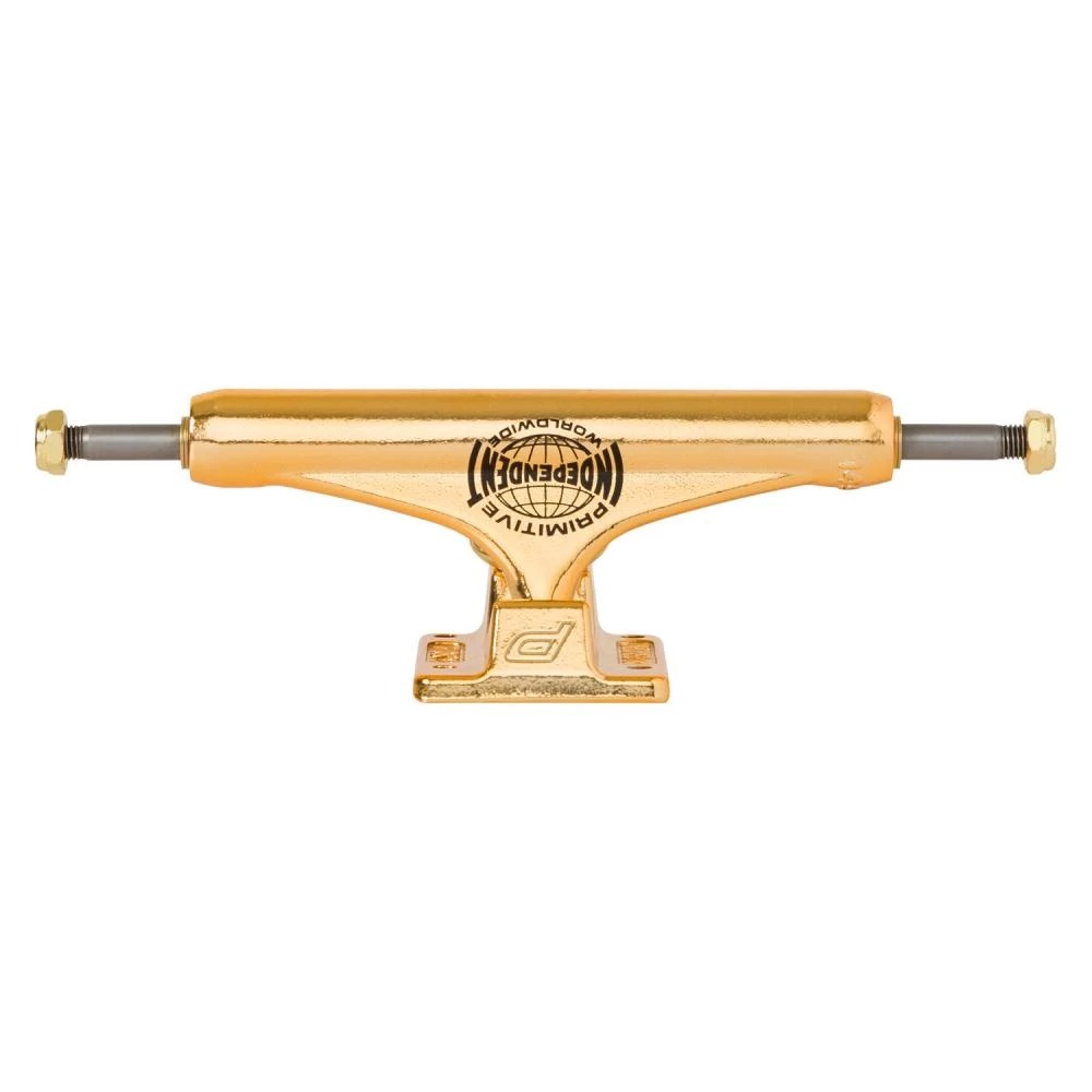 Independent X Primitive Stage 11 Gold Mid Skateboard Trucks - 139mm