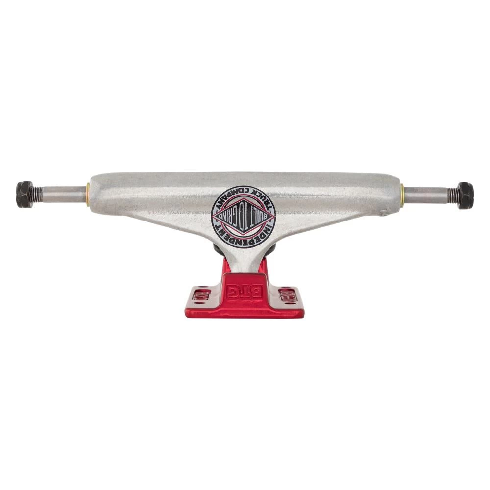 Independent Stage 11 BTG Hollow Forged Silver/Anodized Red Skateboard Trucks - 149mm