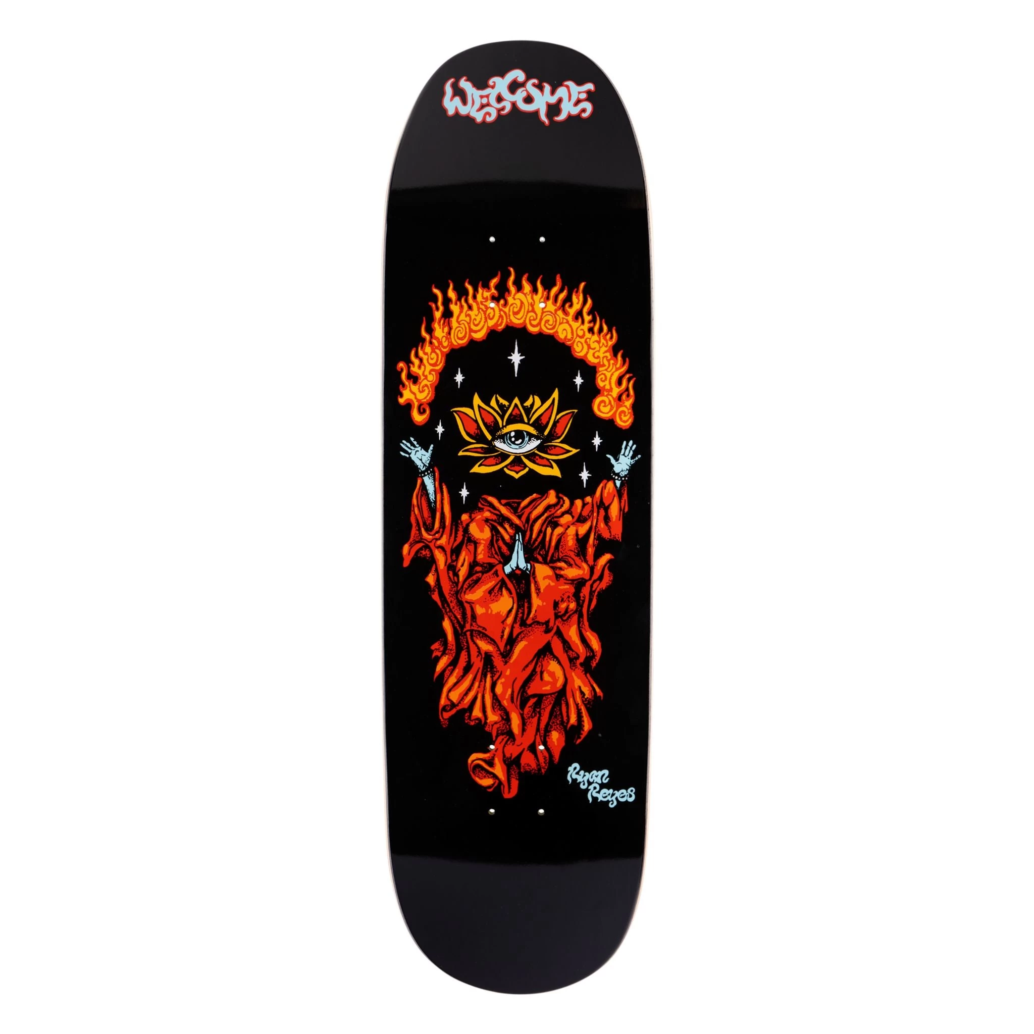 Welcome Rebirth Ryan Reyes Pro Model On Baculus 2 Black Skateboard Deck - 9.0"