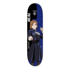Primitive X Jujutsu Kaisen Nobara Neal Blue Skateboard Deck - 8.25"