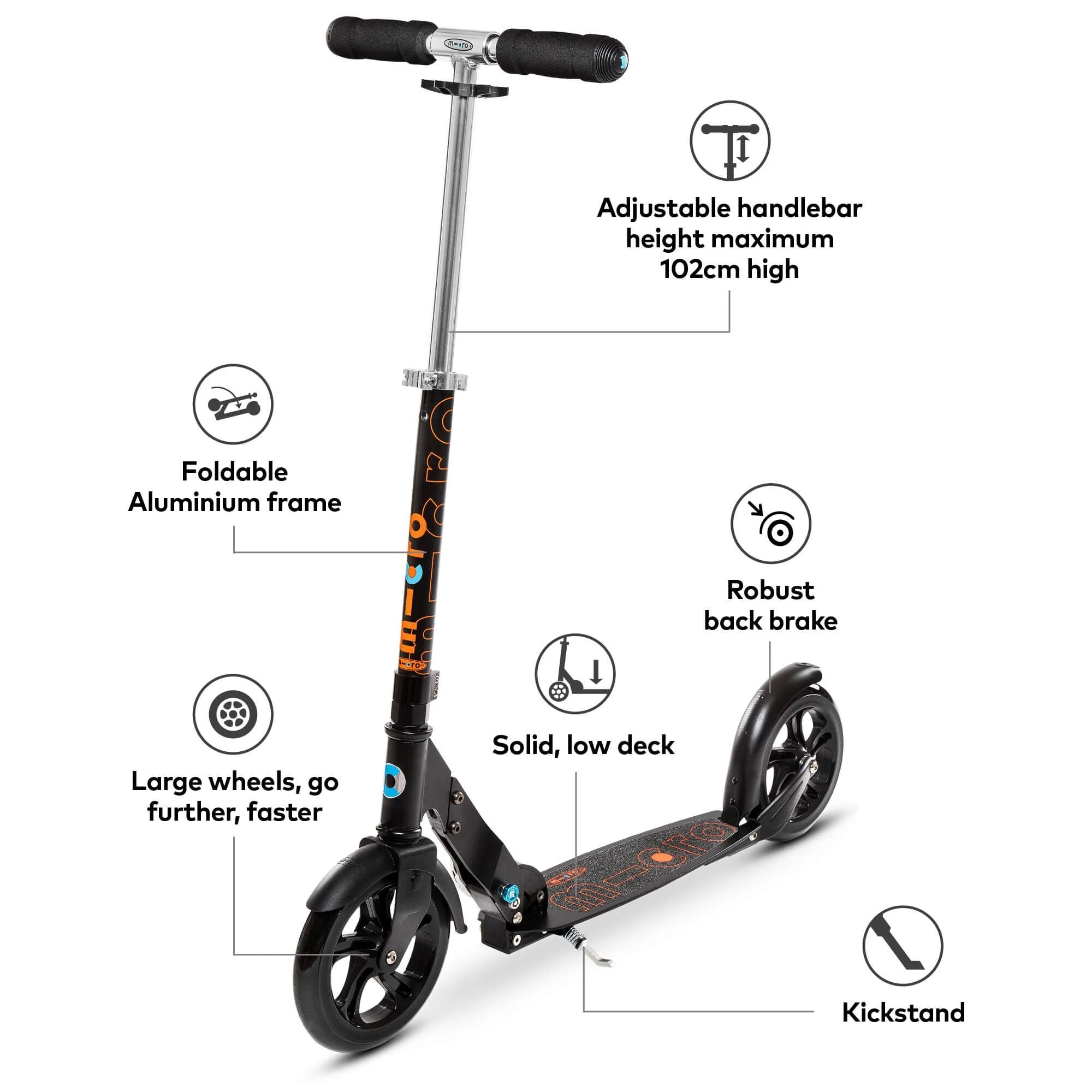 Micro Classic Scooter - Black - Image 3