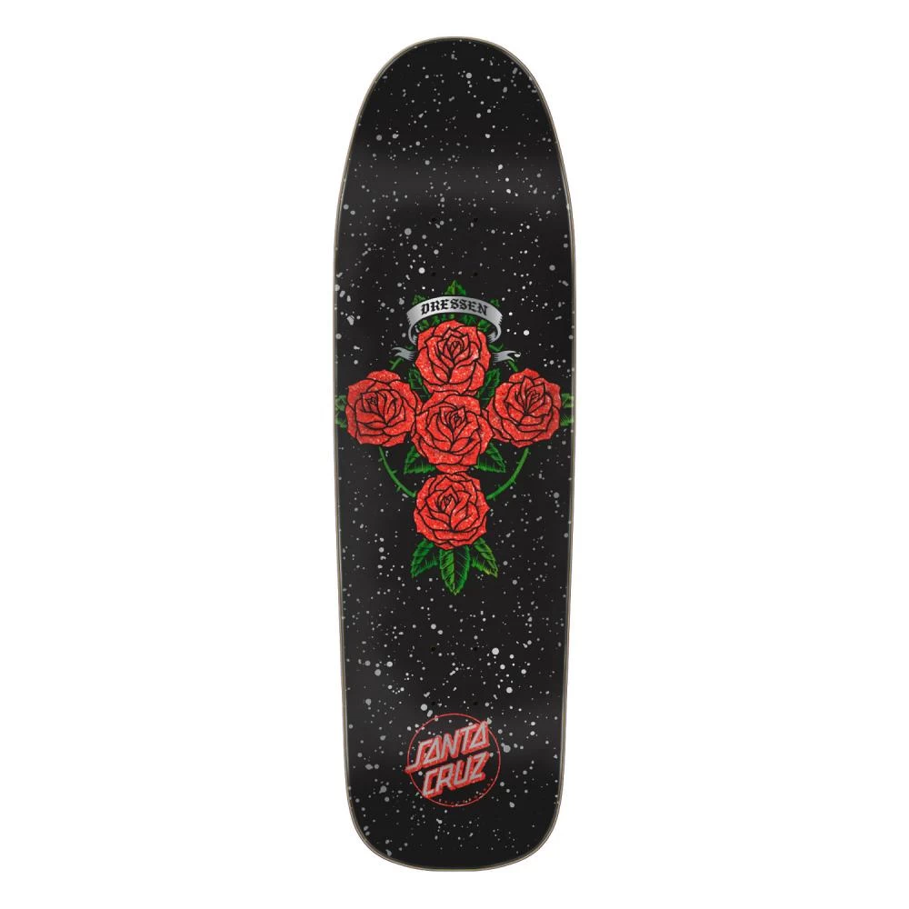 Santa Cruz Pro Dressen Rose Cross Shaped Deck - 9.31"