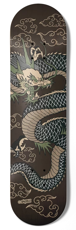 Shibui Ryu Dragon Skateboard Deck - 8.25"