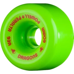 Powell Peralta Dragon Formula Green Skateboard Wheels - 60mm 93a