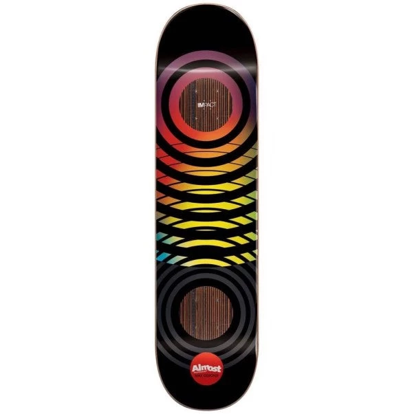 Almost Max Black Blur Impact Skateboard Deck - 8.0"