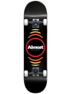 Almost Reflex Black Mini Skateboard - 7.0"