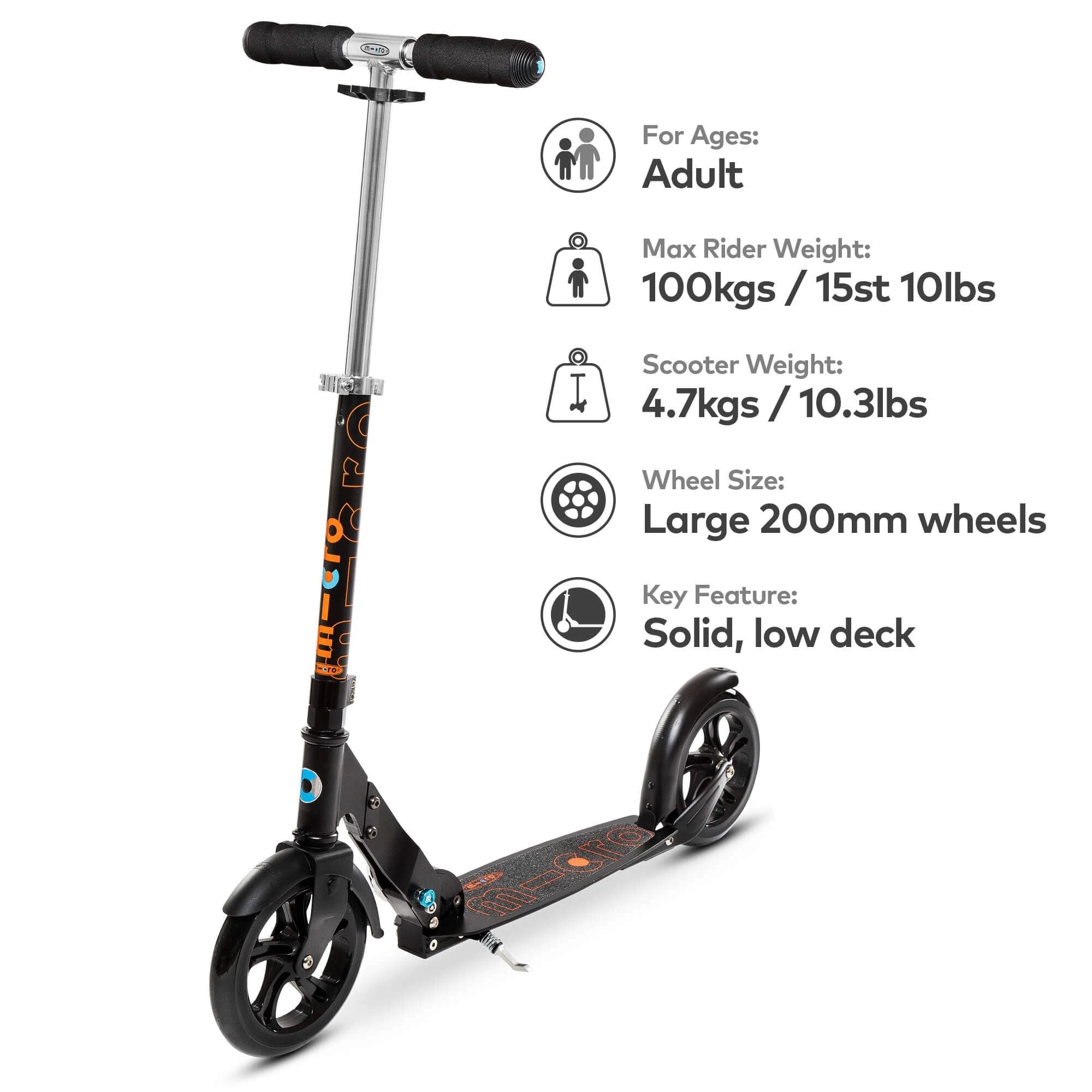 Micro Classic Scooter - Black - Image 2