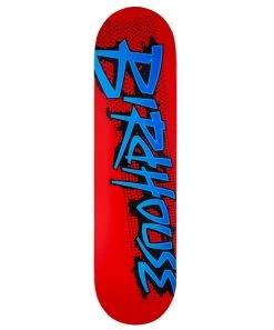 Birdhouse Splatter Logo Red Skateboard Deck - 8.25"