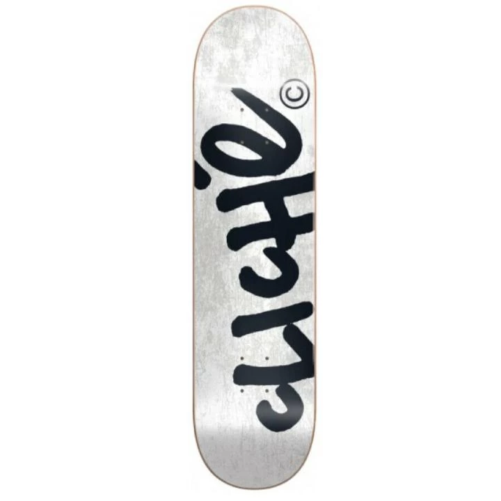 Cliche Handwritten Tie Dye White Skateboard Deck - 8.125"
