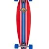 D Street Ocean Red Pintail Longboard - 35"