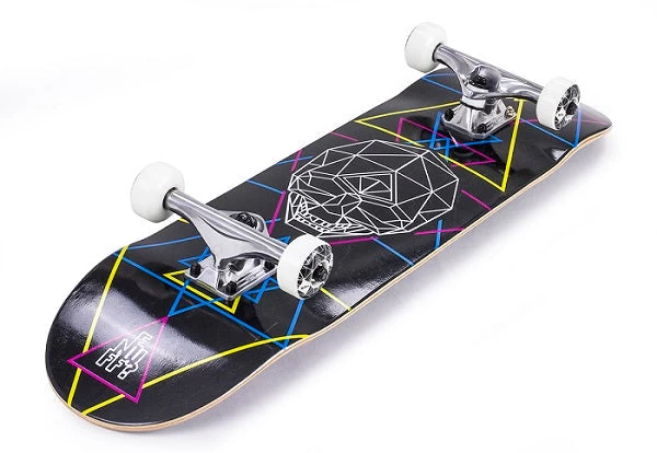 Enuff Geo Skull CMYK Skateboard - 8.0" - Image 2