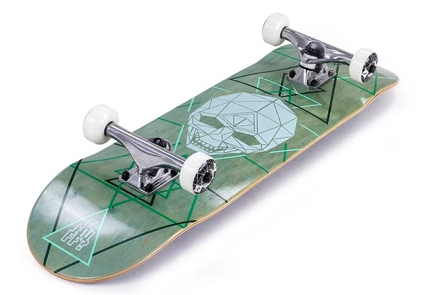 Enuff Geo Skull Green Skateboard - 8.0" - Image 2
