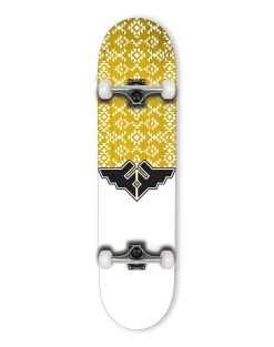 Fracture Wings V3 Yellow Skateboard - 8.0"