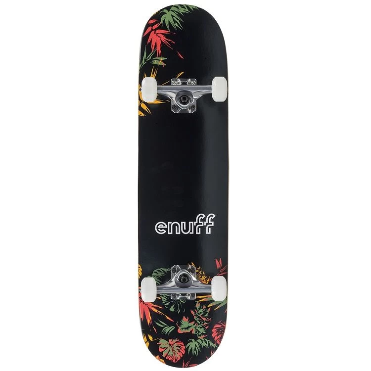 Enuff Floral Skateboard - Orange 7.75