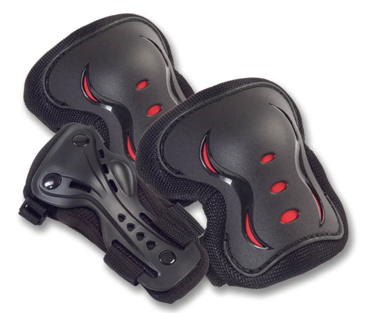 SFR Essentials Kids Triple Pad Set - Black