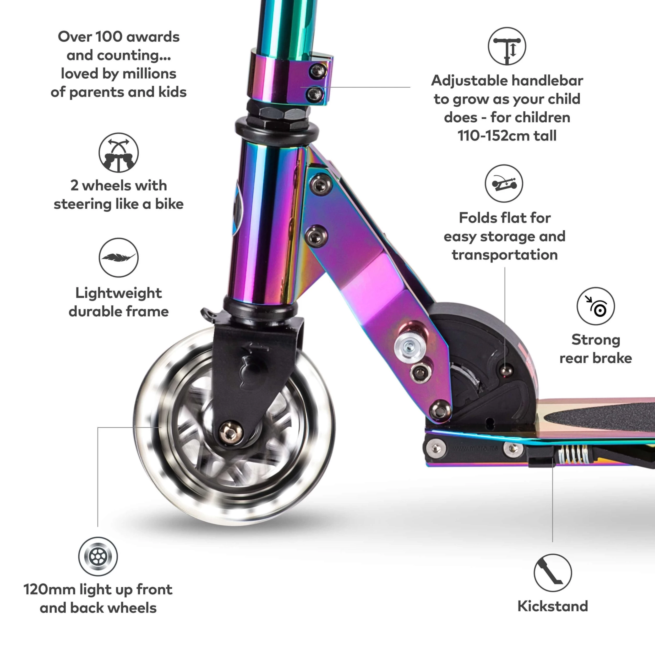 Micro Sprite LED Scooter - Neochrome - Image 3