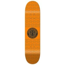 Karma Logo Seal Orange Skateboard Deck - 8.25"
