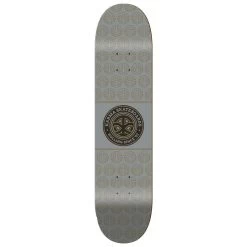 Karma Logo Seal Silver Skateboard Deck - 7.875"