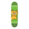Meow Big Cat Green Skateboard Deck - 8.0"
