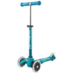 Mini Micro Deluxe LED Scooter - Aqua