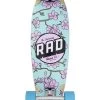 Rad Cherry Blossom Mini Pintail Longboard Blue/Pink- 32"