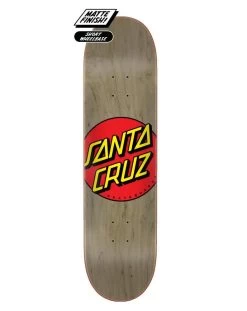 Santa Cruz Classic Dot Grey Skateboard Deck - 8.38"