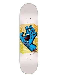 Santa Cruz Split Hand Birch White Skateboard Deck - 8.25"