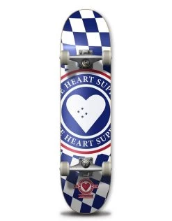 The Heart Supply Insignia Check Blue Skateboard - 8.0"